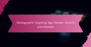 Ciblage Démographique : Âge, Sexe, Revenu et Intérêts