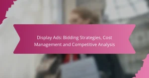 Annonces Display : Stratégies d’Enchères, Gestion des Coûts et Analyse Concurrentielle