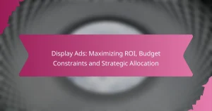 Publicités Display : Maximiser le ROI, Contraintes Budgétaires et Allocation Stratégique